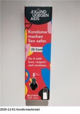 Photo condom dispenser