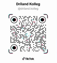 QR-koodi TikTok Driland College