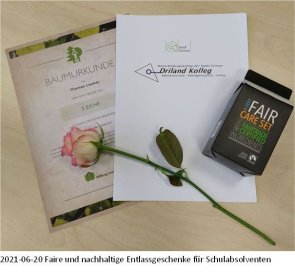 Foto fair und nachhaltige Entlassungsgeschenke